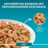 PURINA ONE Våd kattefoder til voksne, møre stykker i kyllingesauce, pakke med 26 stk (26 x 85 g)