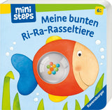 My Colorful Ri-Ra Bell Animals - 6 Måneders Baby Bells Book, Baby Book, Play Book: 6 Months Baby Toys Naty Shop Book