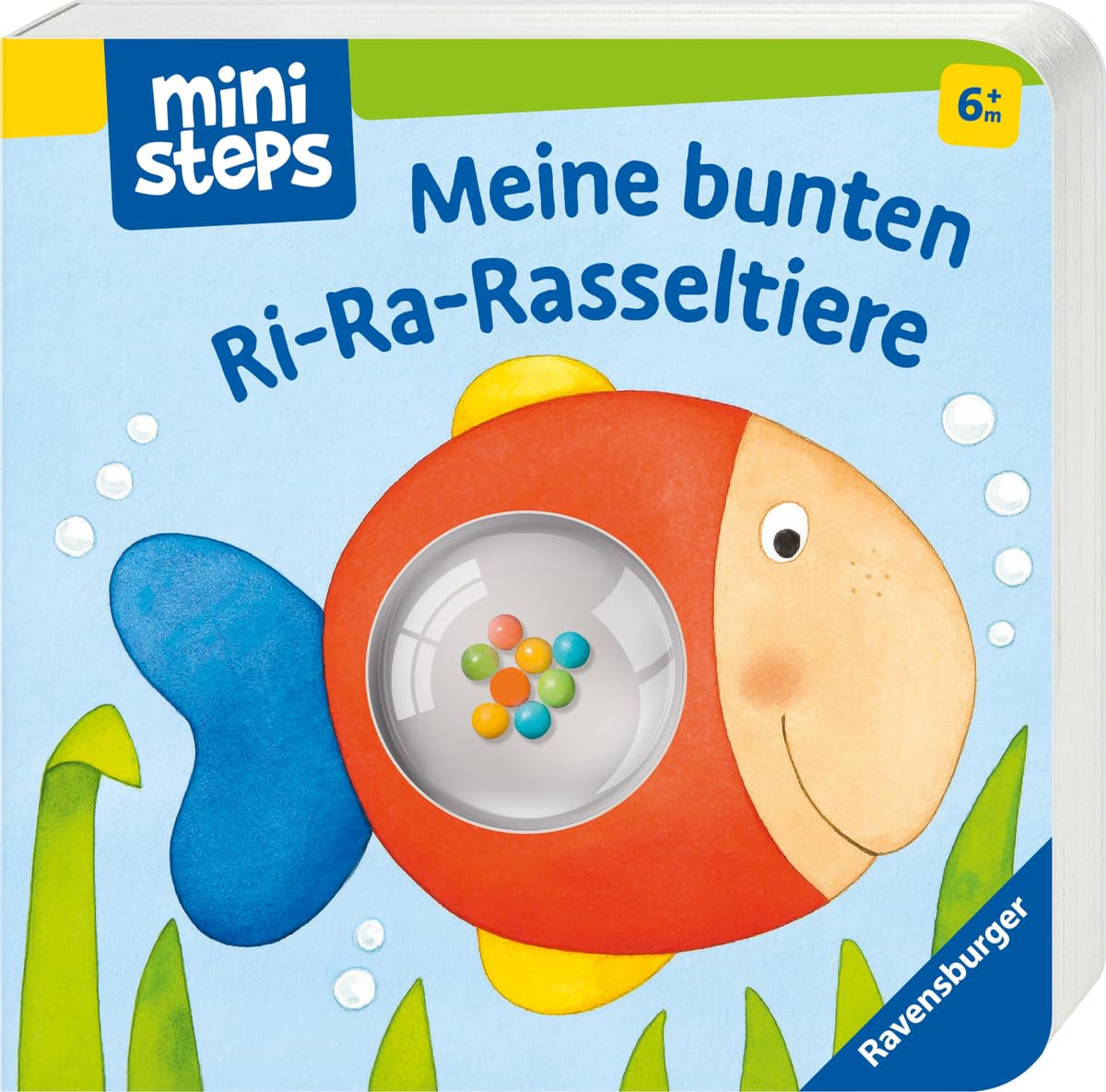 My Colorful Ri-Ra Bell Animals - 6 Måneders Baby Bells Book, Baby Book, Play Book: 6 Months Baby Toys Naty Shop Book