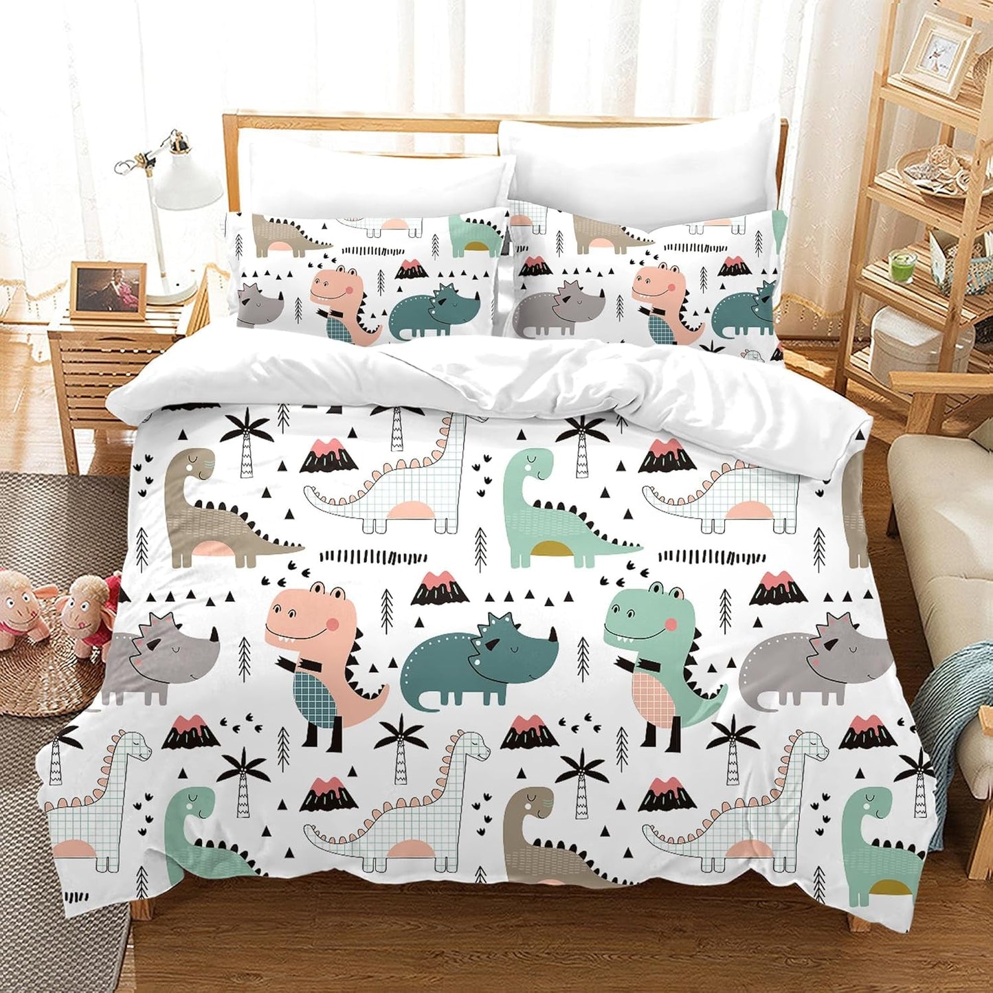 Sengetøj til børn, Dinosaur Sengetøj - børn Naty Shop