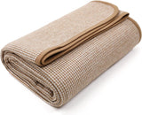 ACUSHLA 200,7X160 cm, 1,7 kg, tæppe, uldent tæppe, varmt rejsetæppe, striktæppe, dekorative tæpper til sofa, stol, sofa, seng, stue, camping, egnet til alle årstider Ww203 Senge og tæpper Gule Beuche-10 CUSH 0 CUSH 0 CUSH 0