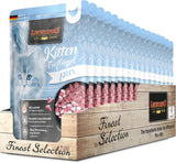 LEONARDO Fresh Pouches [16 x 85g våd kattefoder, kornfri] | Komplet vådfoder i individuelle poser