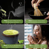 Uniqo Matcha tepulver 200 g i genopfyldelig økologisk emballage