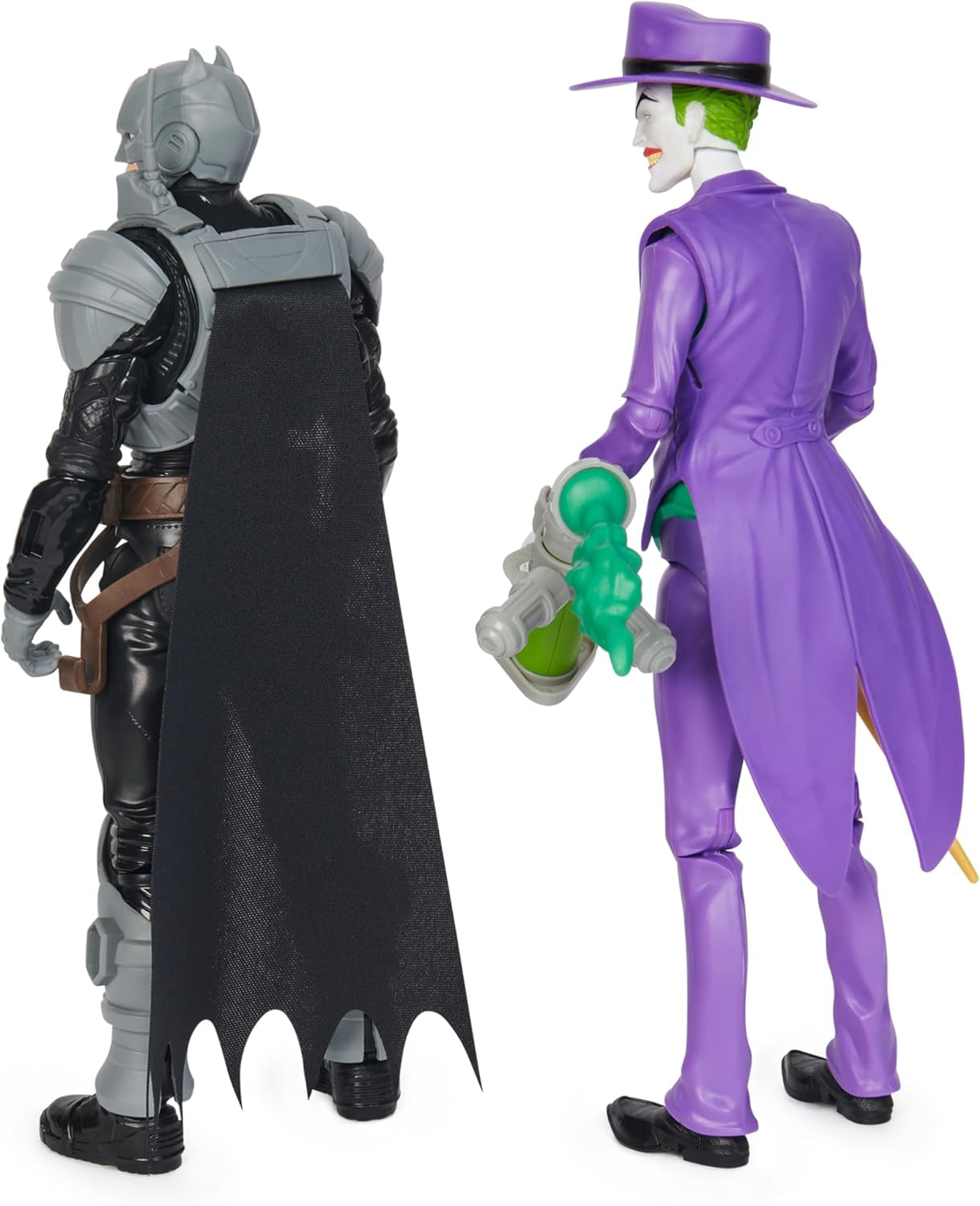 DC Batman Adventures Batman Vs the Joker actionfigursæt, 30 cm - 2 fuldt bevægelige figurer med 12 gear til spændende rollespil, legetøj til 4+ børn Actionfigurer Naty Shop