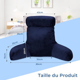 INFANZIA ergonomisk læsepude med armlæn, rygstøtte, marineblå