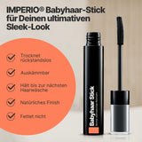 IMPERIO Hair Finishing Stick til babyhår - Premium mascara til babyhår for at tæmme fint og ødelagt hår - 12ml Transparent hårfarve Naty Shop