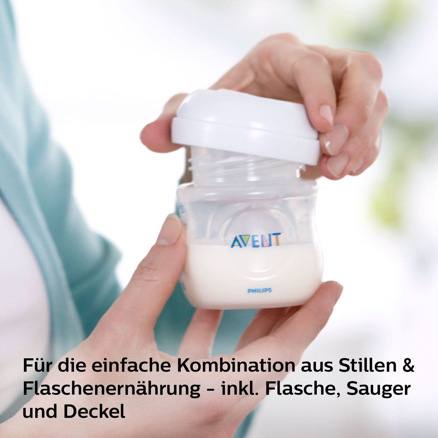 Dobbelt elektrisk brystpumpe Philips Avent SCF334/02 Tilbehør Mad og amning Bebe Naty Shop