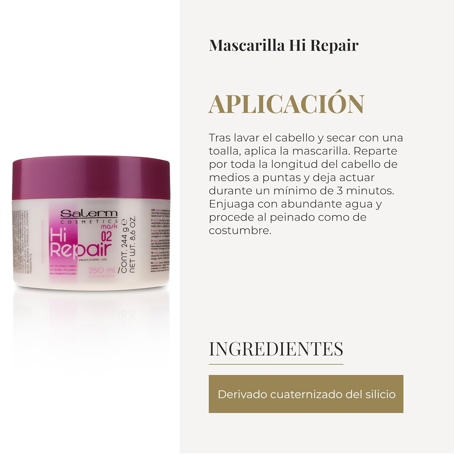 Hi Repair Mask 02 250 ml Naty Shop hårmaske