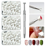 KASURE 300 Stück Nail Art Schwamm, Metall Mit Greifer Nagel Pinsel, Nageldesign Tilbehør Für Nail Art, Schwammpinsel Für Farbverlaufs-Nageldesign