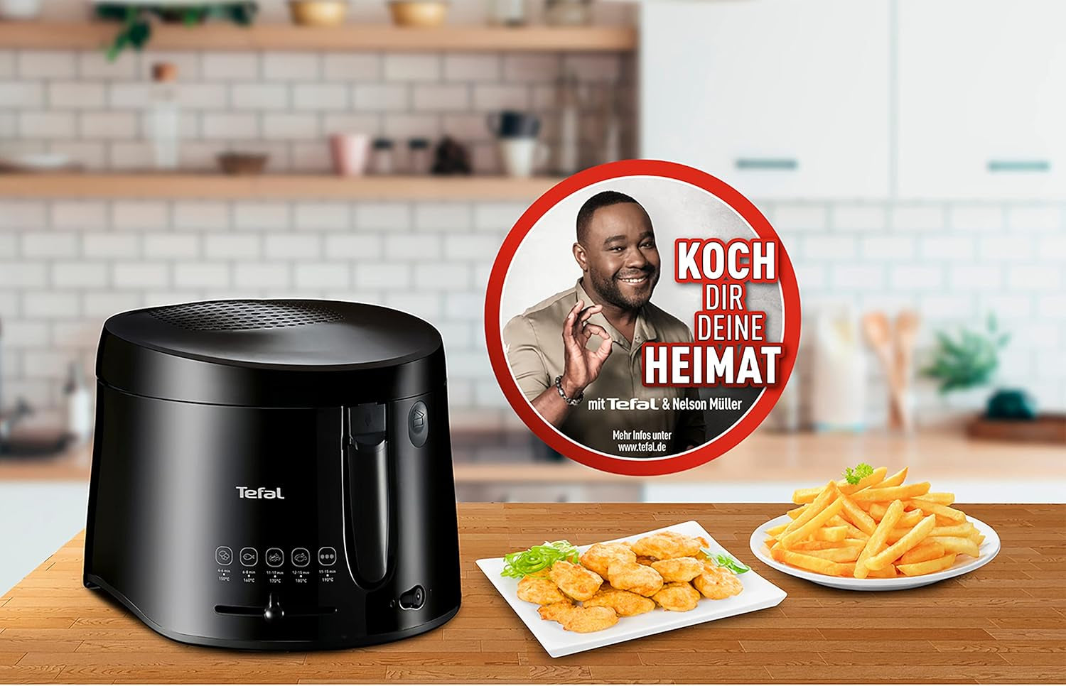 Tefal Maxi Frituregryde, Cool Wall Technology, 1,2 Kg, justerbar termostat Hvidevarer Naty Shop