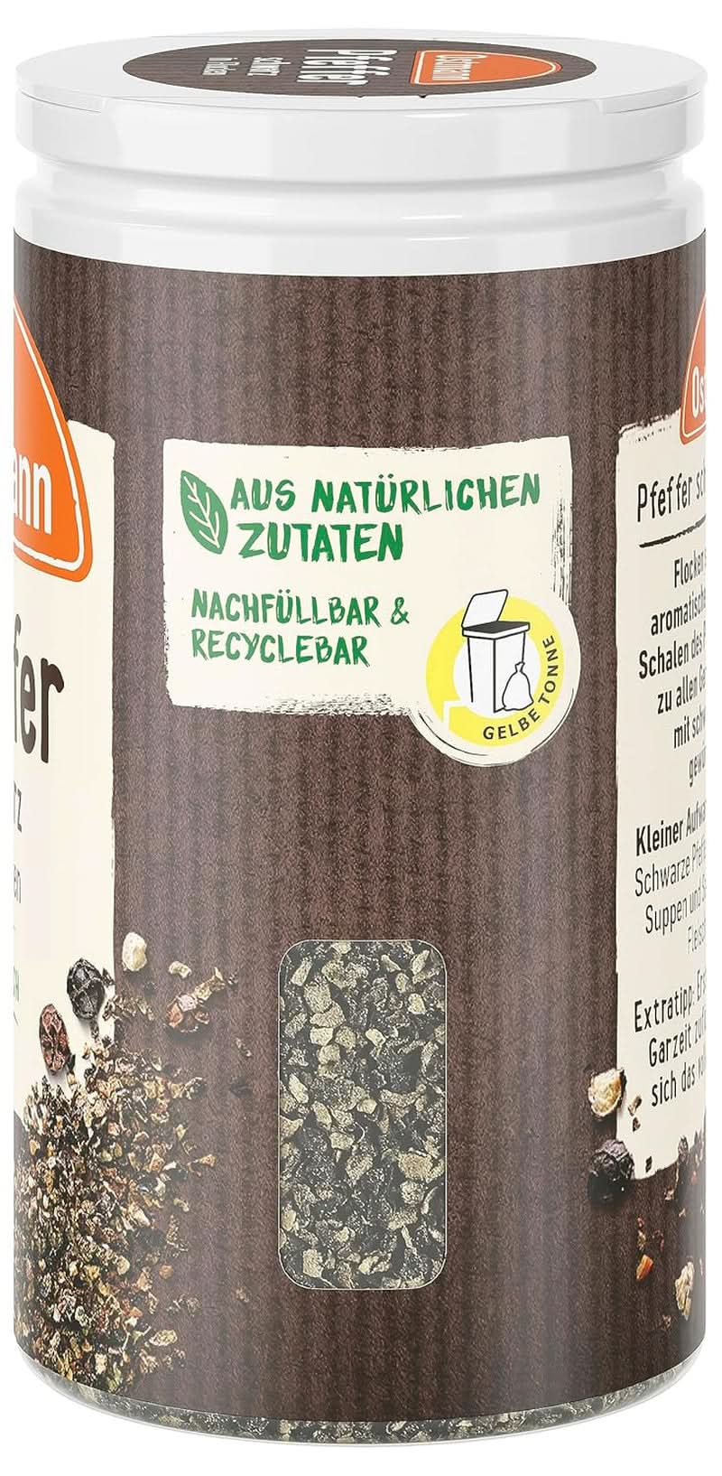Ostmann - Sort peberflager, 25 gram Condimente Naty Shop