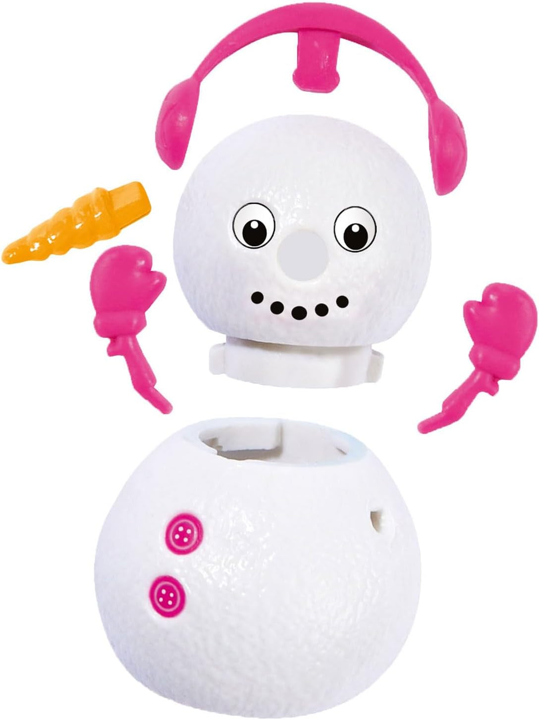 Simba 105733646 - Evi Love Snow, dukke i en sød snedragt med en bygbar snemand, 12 cm, i alderen 3+