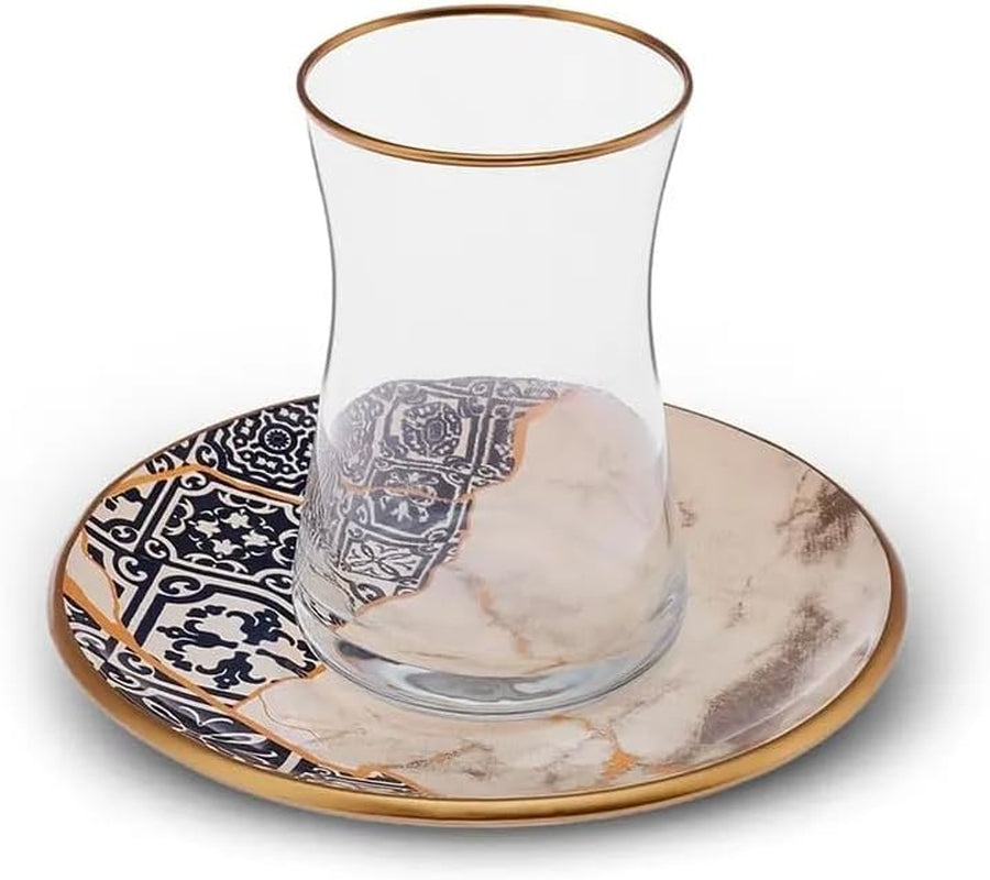 Karaca Aris 12 dele tesæt til 6 - Udsøgt porcelænsservice til elegant te-nydelse