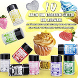 Kicofood, spiseligt glitter, 5 gram, forskellige farver Glitter Naty Shop