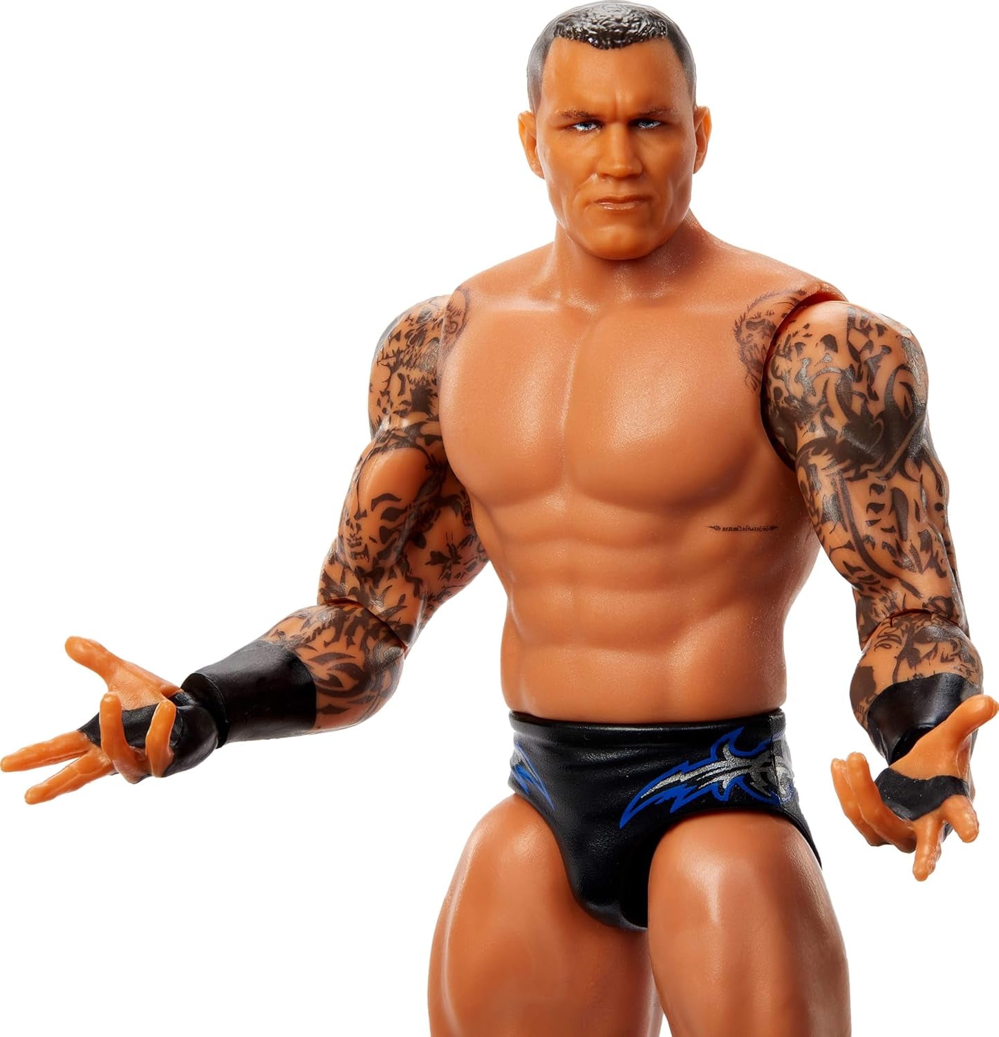 Mattel WWE Randy Orton Action Figur, Main Battle Series #154, ca. 15 cm højde Samlerfigur med 10 bevægelsespunkter og realistisk udseende, JCV42, [Multicolor] Actionfigurer Naty Shop