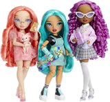 Rainbow High Fashion Doll - Pinkly Paige - Pink modedukke i et modetøj - med briller og over 10 farverige legetilbehør - Ideel til 4-12 årige og samlere