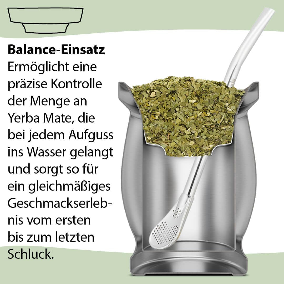 Mate Bio tesæt ● 3 sortimenter af Mate + Dobbeltvægget Mate-krus i rustfrit stål + Bombilla + Brygningsinstruktioner (sort)
