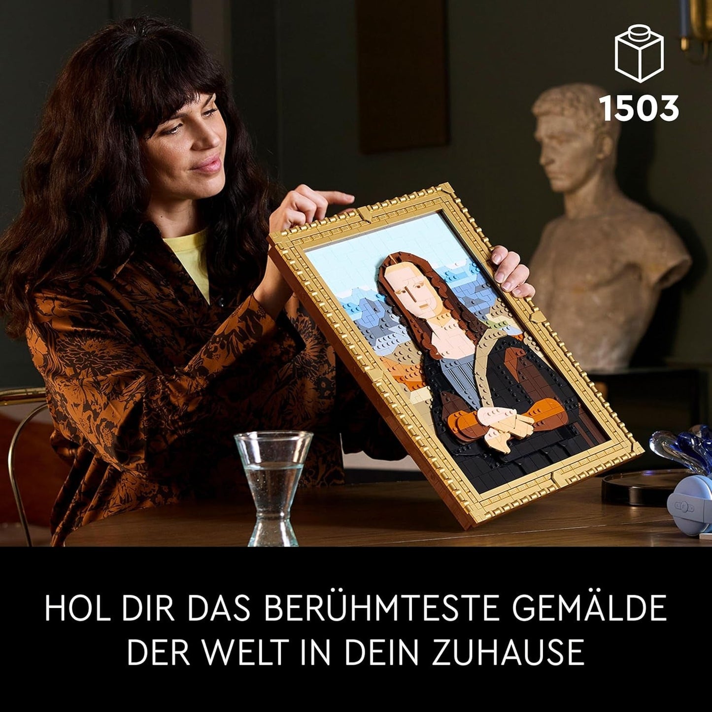 LEGO Art Mona Lisa, Voksensæt, Leonardo Da Vinci-maleri til ophængning, Kreativ aktivitet for mænd og kvinder, Gave til kunstelskere, Italiensk renæssancekunst 31213 Byggesæt Besuche den LEGO-Store
