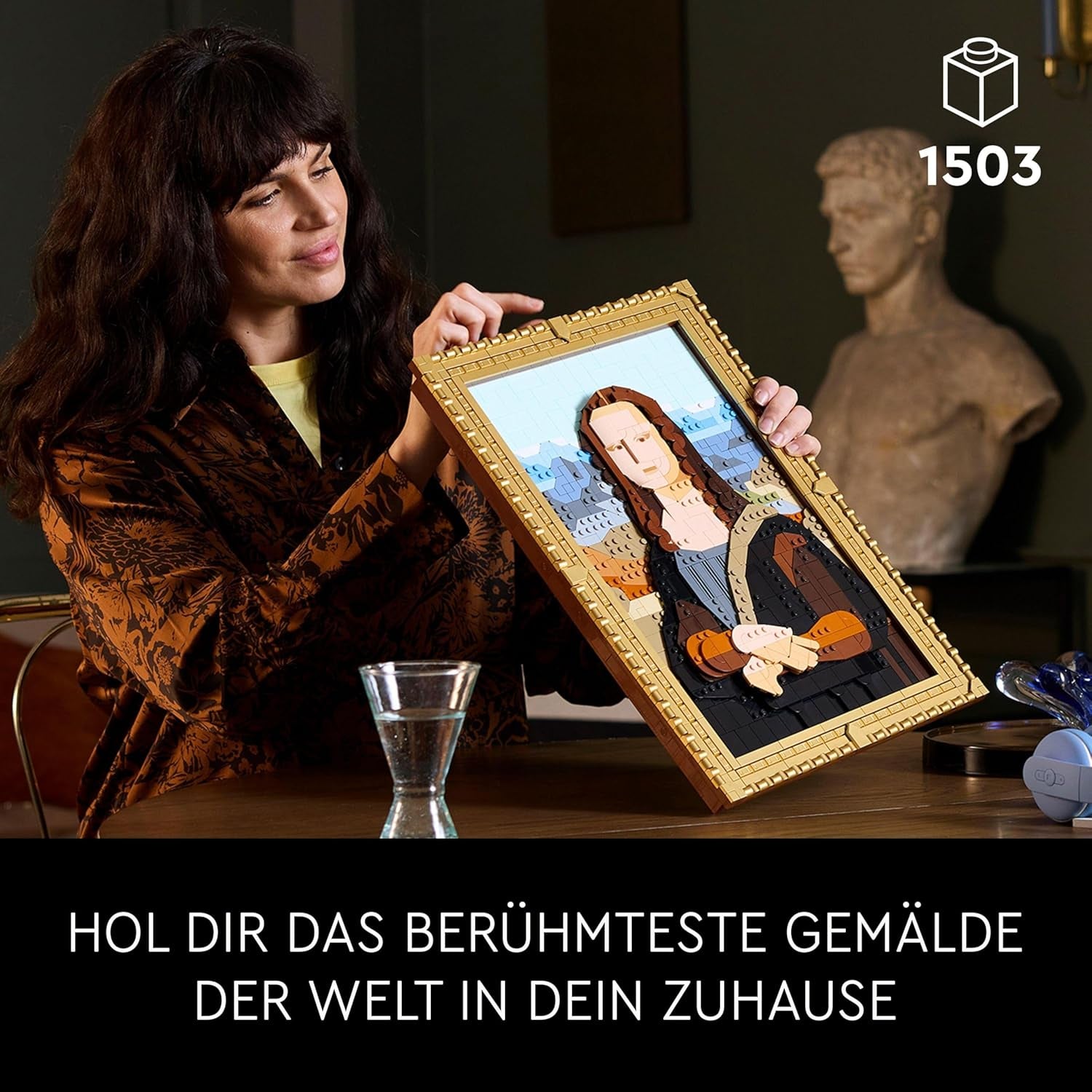 LEGO Art Mona Lisa, Voksensæt, Leonardo Da Vinci-maleri til ophængning, Kreativ aktivitet for mænd og kvinder, Gave til kunstelskere, Italiensk renæssancekunst 31213 Byggesæt Besuche den LEGO-Store
