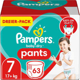 Pampers Baby-Dry bleer, str. 8, 43 bleer, fra 19 kg, Jumbo+ pakke