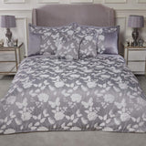 Emma Barclay Butterfly Meadow Dyne til kingsize seng, 100 % polyester, creme Naty Shop dyner og dyner Sølv Super King