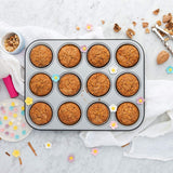 0062750 bradepande til 12 muffins Forme og plader til bagning Naty Shop