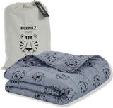 Vægtet babytæppe | 3,5 kg | 100X150cm | Terapi tæppe | Vægtede tæpper | Tungt tæppe (blåt tigeransigt, 3,5Kg-100X150 Cm) BLENKZ Senge og tæpper. Blå tiger ansigt 5Kg-140X200Cm