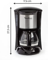 FG150813 Subito kaffemaskine, 6 kopper, Sort/rustfrit stål