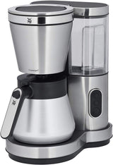 WMF Bueno espressomaskine med glaskaraffel, filterkaffe, 10 kopper, tænd/sluk-knap, anti-drypsystem, oscillerende filter, automatisk stop, varmeplade, 1000W