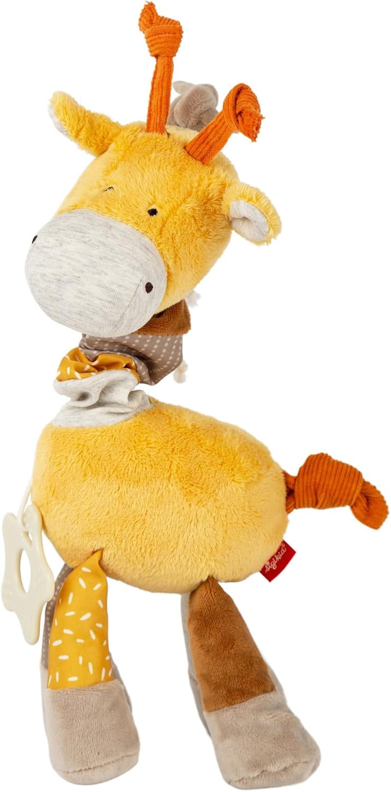 SIGIKID 40104 Aktiv fisk Baby Activity PlayQ Legetøj til børn piger og drenge anbefales fra 3 måneder flerfarvet Bebe Toys Naty Shop Gul/beige/giraf
