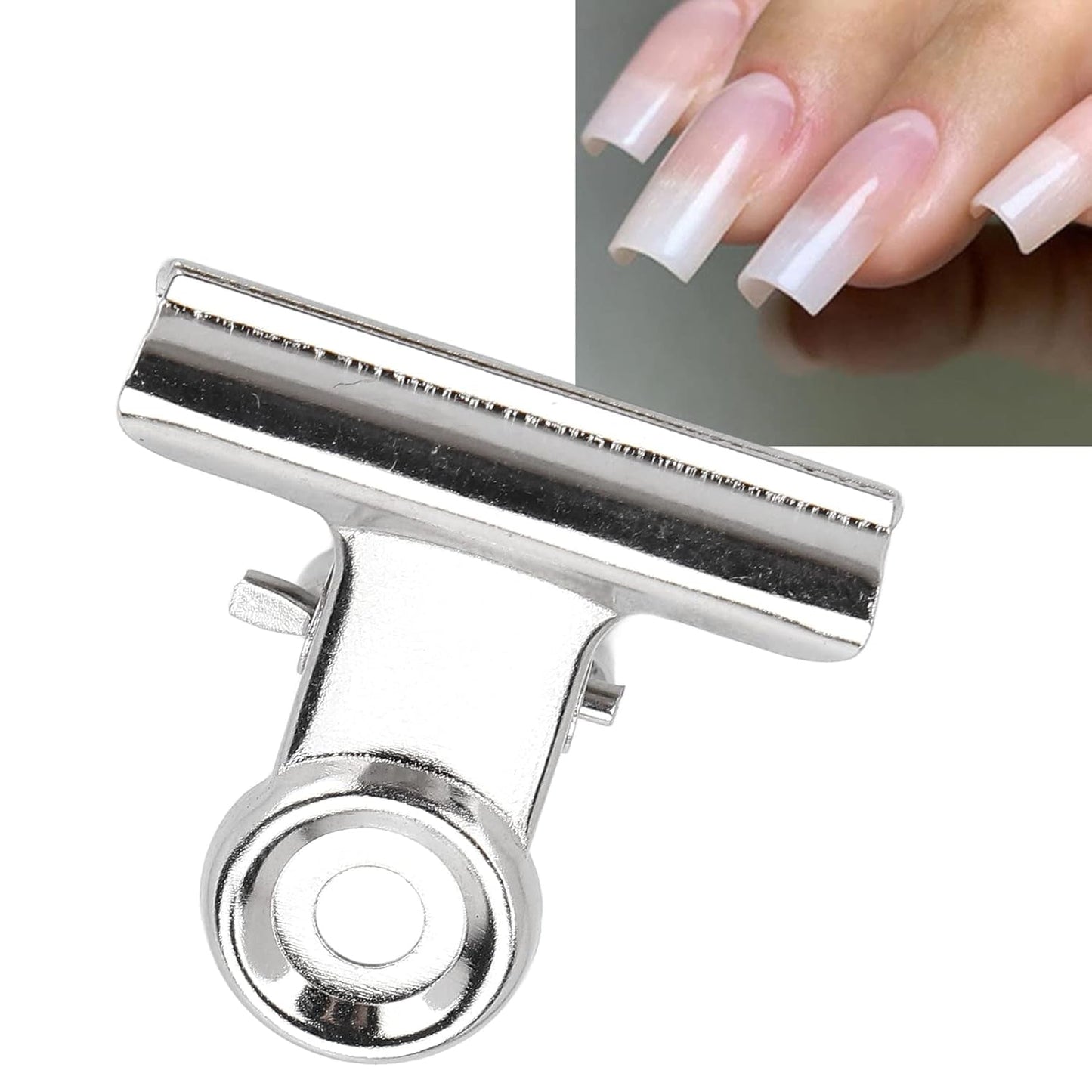 10 stk Negleclips Metal Clip Negle Extension Clip Neglekunstværktøj Glasfiberfikser Neglekunsttilbehør Holdbart Praktisk Udstyr Hjem DIY Salon