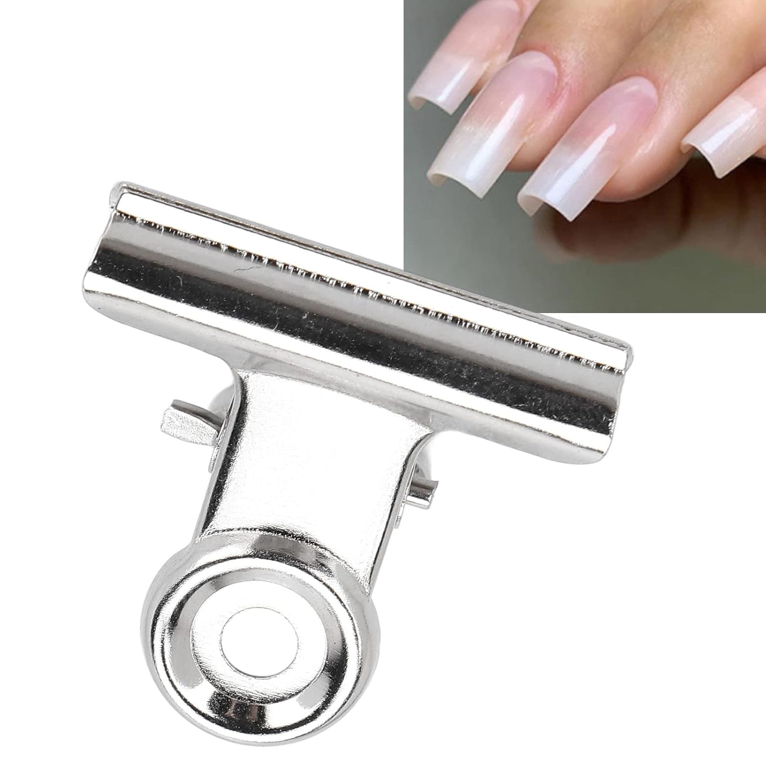 10 stk Negleclips Metal Clip Negle Extension Clip Neglekunstværktøj Glasfiberfikser Neglekunsttilbehør Holdbart Praktisk Udstyr Hjem DIY Salon