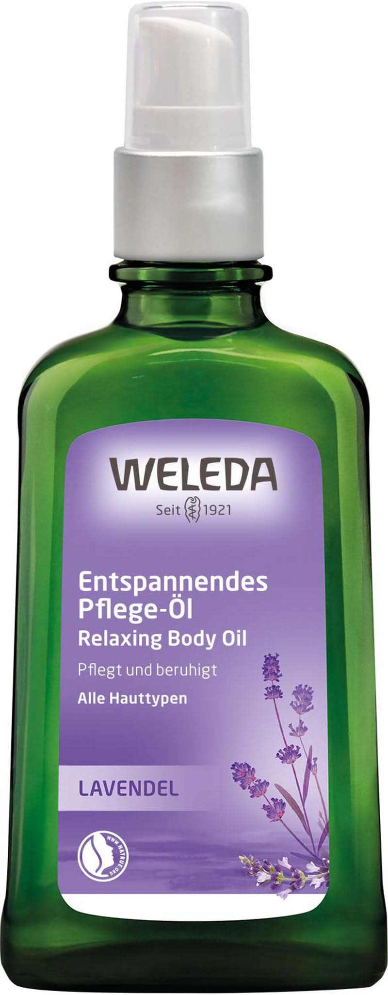 WELEDA Økologisk Lavendel Kropsolie, 100 ml Kosmetik og Skønhed Naty Shop