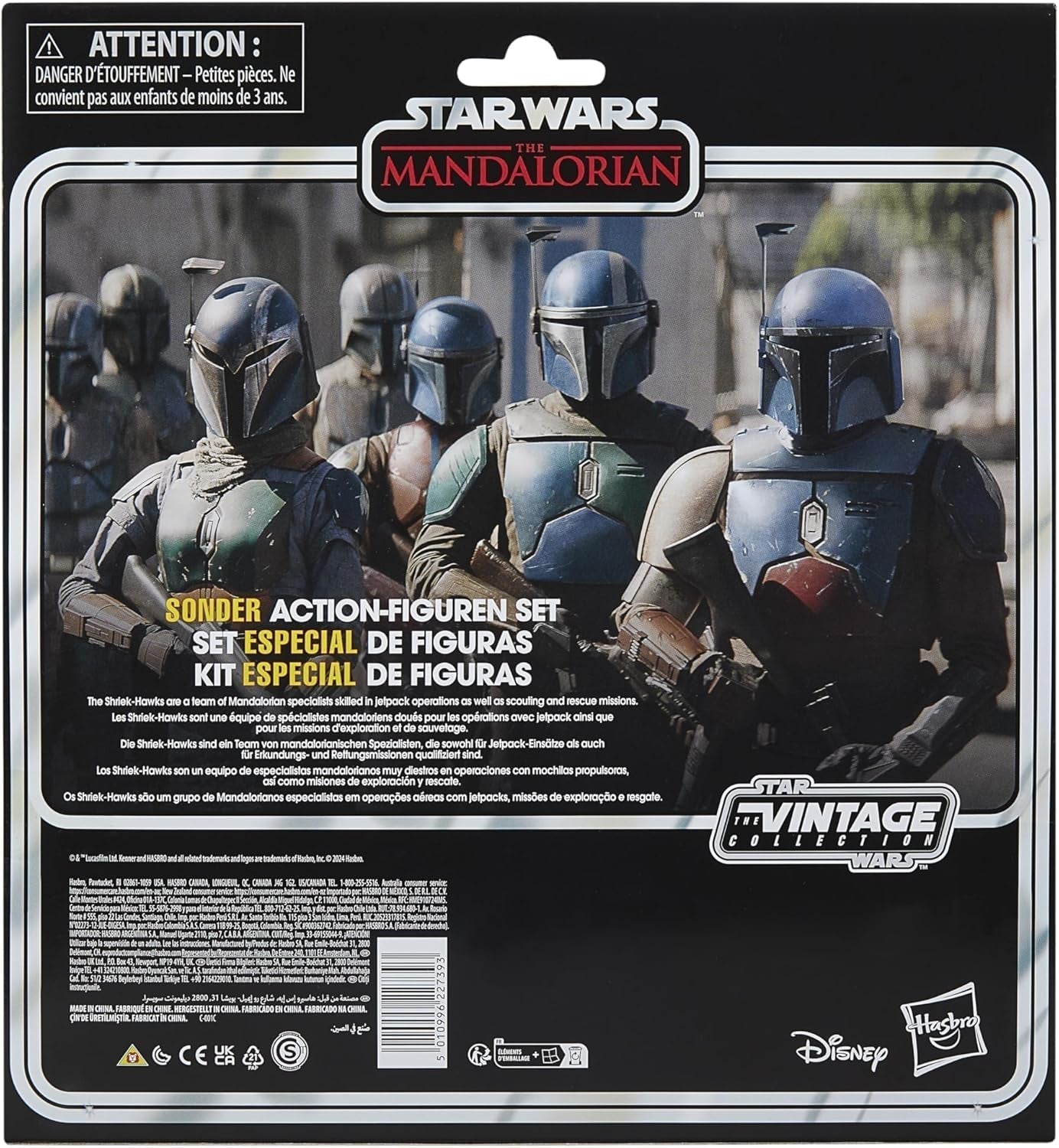 Star Wars Vintage Collection Mandalorian Shriek-Hawk, 4-Pack Mandalorian, skala 9,5 Cm Action Figurer Naty Shop