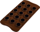 Silikomart 199384, 3D Chokoladeform Køkken Flame Naty Shop