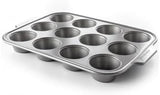 Kitchenaid Aluminiseret stål Bagegrej Muffinbakke Non-Stick Ovn Tåler Opvaskemaskine Tåler Grå Naty Shop Bagepander og bakker