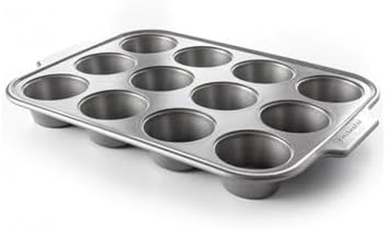 Kitchenaid Aluminiseret stål Bagegrej Muffinbakke Non-Stick Ovn Tåler Opvaskemaskine Tåler Grå Naty Shop Bagepander og bakker