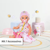 BABY Born Lena (pige) 36 cm, dukke med 7 funktioner til børn fra 1 år, fungerer uden batteri, stor dukke 36 cm, 834596 Zapf Creation, pink Naty Shop dukker