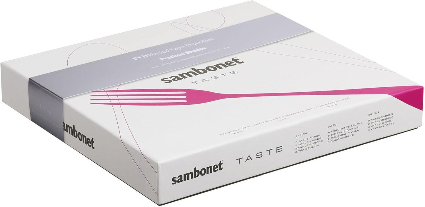 Sambonet 52553G81 - Taste Golden bestiksæt 24 dele Kitchen Naty Shop