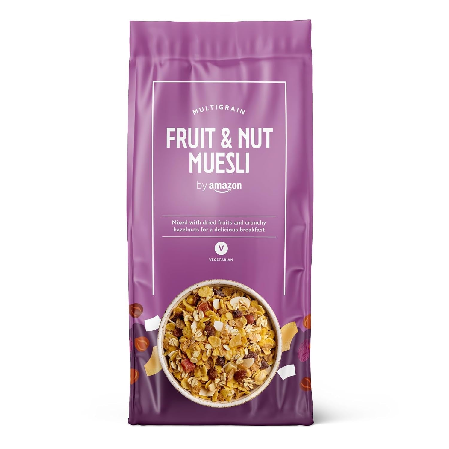 Müsli med frugt og nødder fra Amazon, 750g