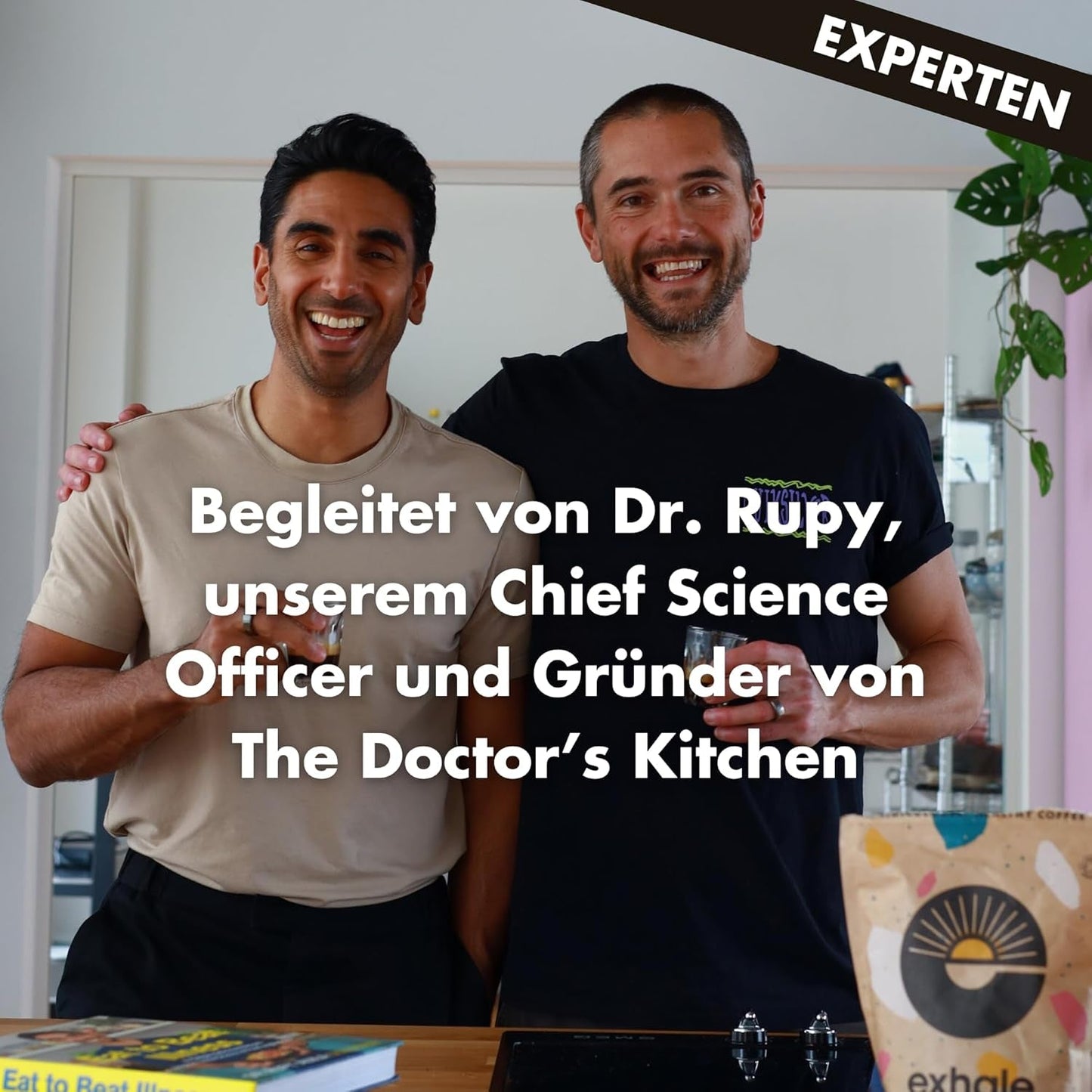 EXHALE Bio GANZE BOHNEN – Dunkel Gerösteter Kaffee – 450g Packung – Mykotoxinfrei & Geeignet für Bulletproof Coffee – Single Origin og 100% Arabica Bohnen