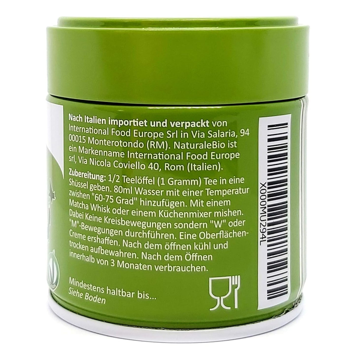 Naturalebio Ceremonial Grade Matcha Tea Powder Original grøn te fra Japan. Ceremoniel klasse Matcha grøn te-pulver lavet i Uji, Kyoto. Ideel til at drikke, lave mad og latte. Æske á 30 g.