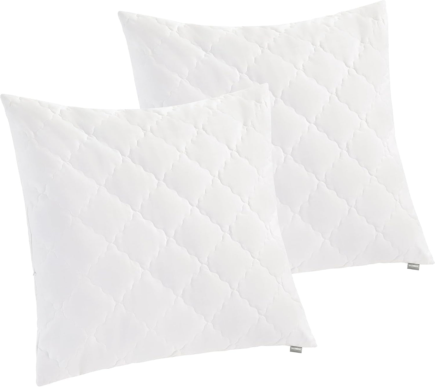 Traumnacht Bambuspude med bambusfibre, hypoallergen, antibakteriel Pudesæt med lynlås, bestående af 2 puder 40X80Cm, Oeko-Tex certificeret, udviklet i Tyskland Naty Shop standardpuder 80 X 80 Cm Pude