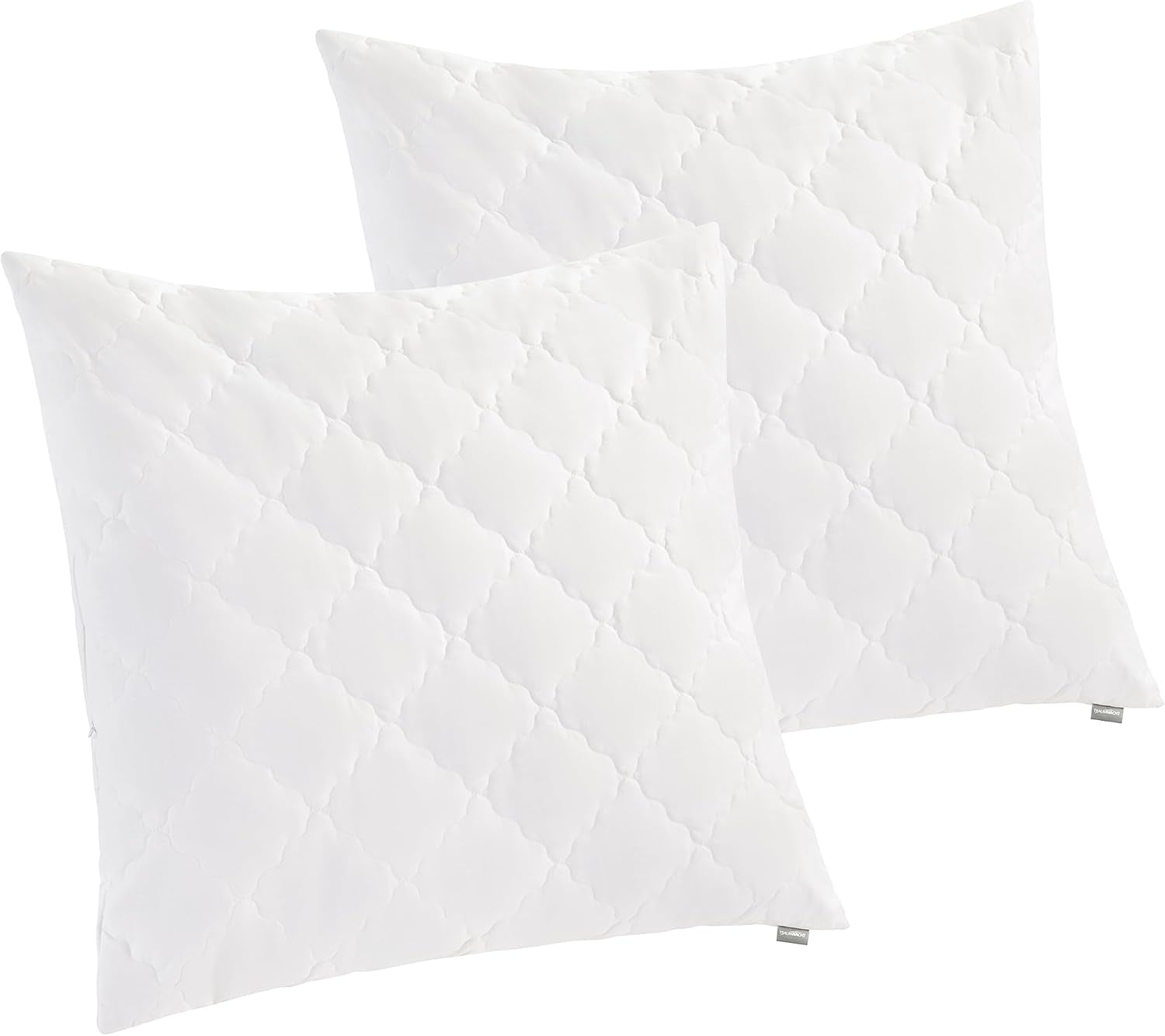 Traumnacht Bambuspude med bambusfibre, hypoallergen, antibakteriel Pudesæt med lynlås, bestående af 2 puder 40X80Cm, Oeko-Tex certificeret, udviklet i Tyskland Naty Shop standardpuder 80 X 80 Cm Pude