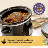Crockpot digital slow cooker, 3,5 L (3 til 4 personer), CSC113X Slow Cooker Naty Shop