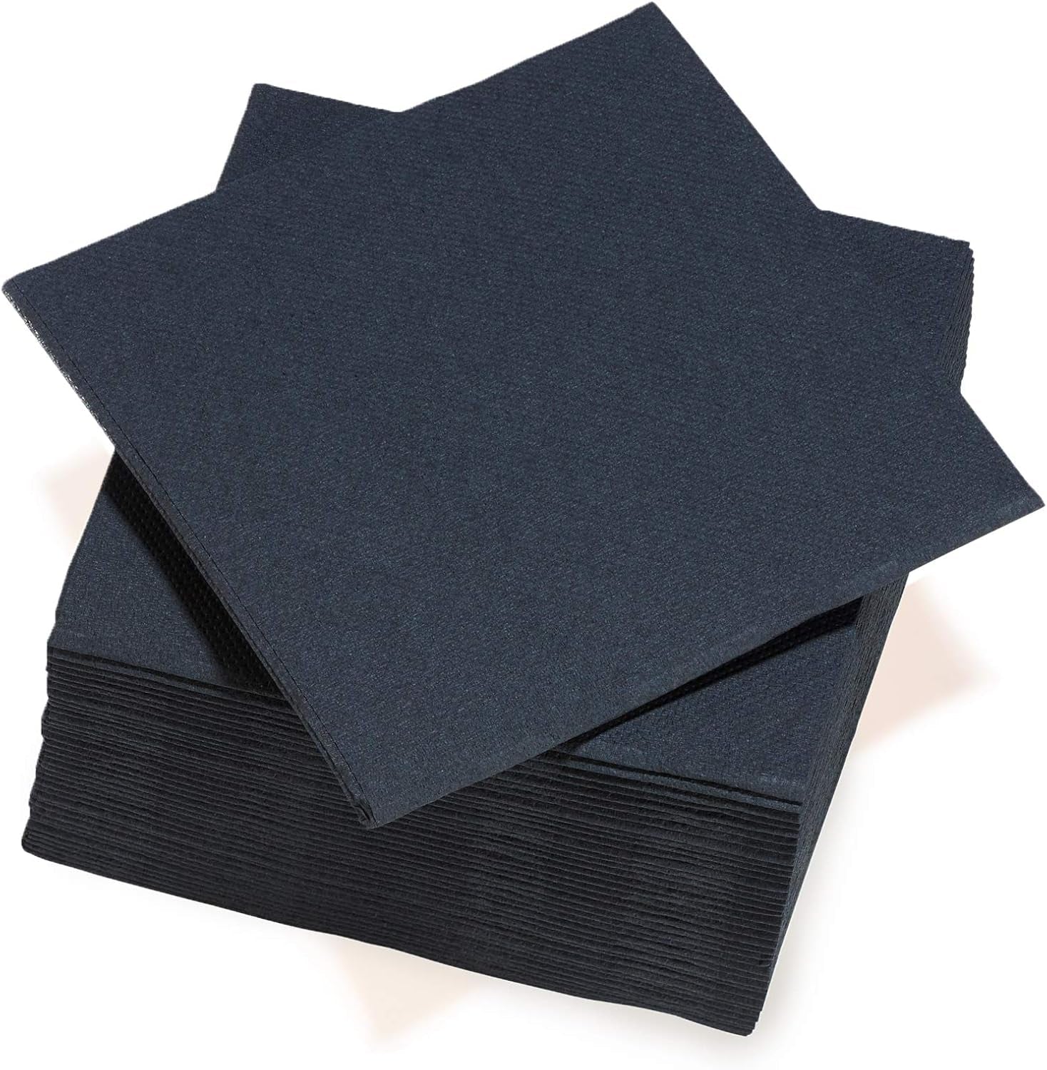 - Tex Touch papirservietter - Sorte - Fsc® certificerede servietter - Genanvendelige og biologisk nedbrydelige - Sæt med 40 store sorte servietter 38 X 38 Cm