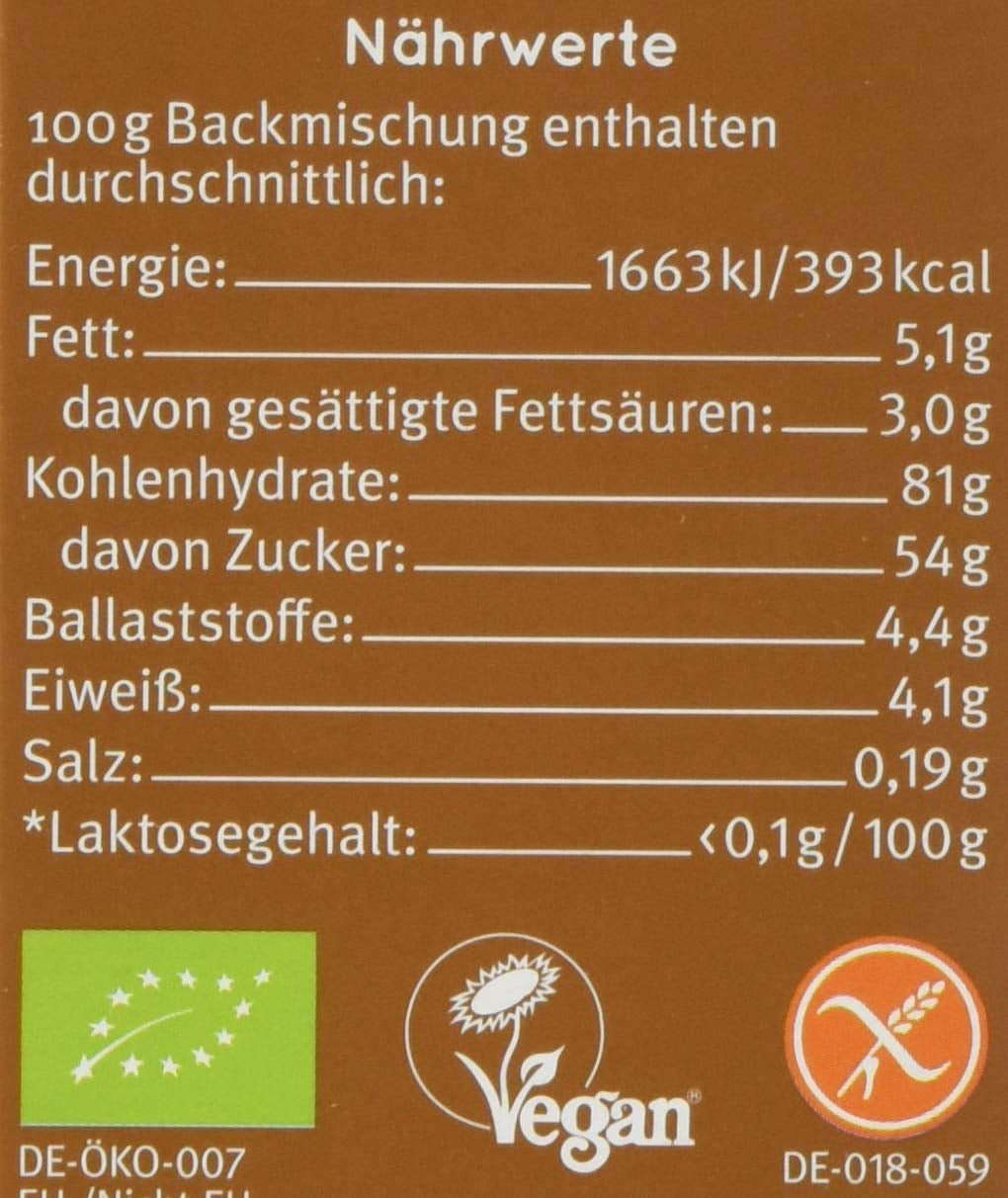 Brownies Glutenfri, 3Er Pack (3 X 400 G) - Bio Naty Shop