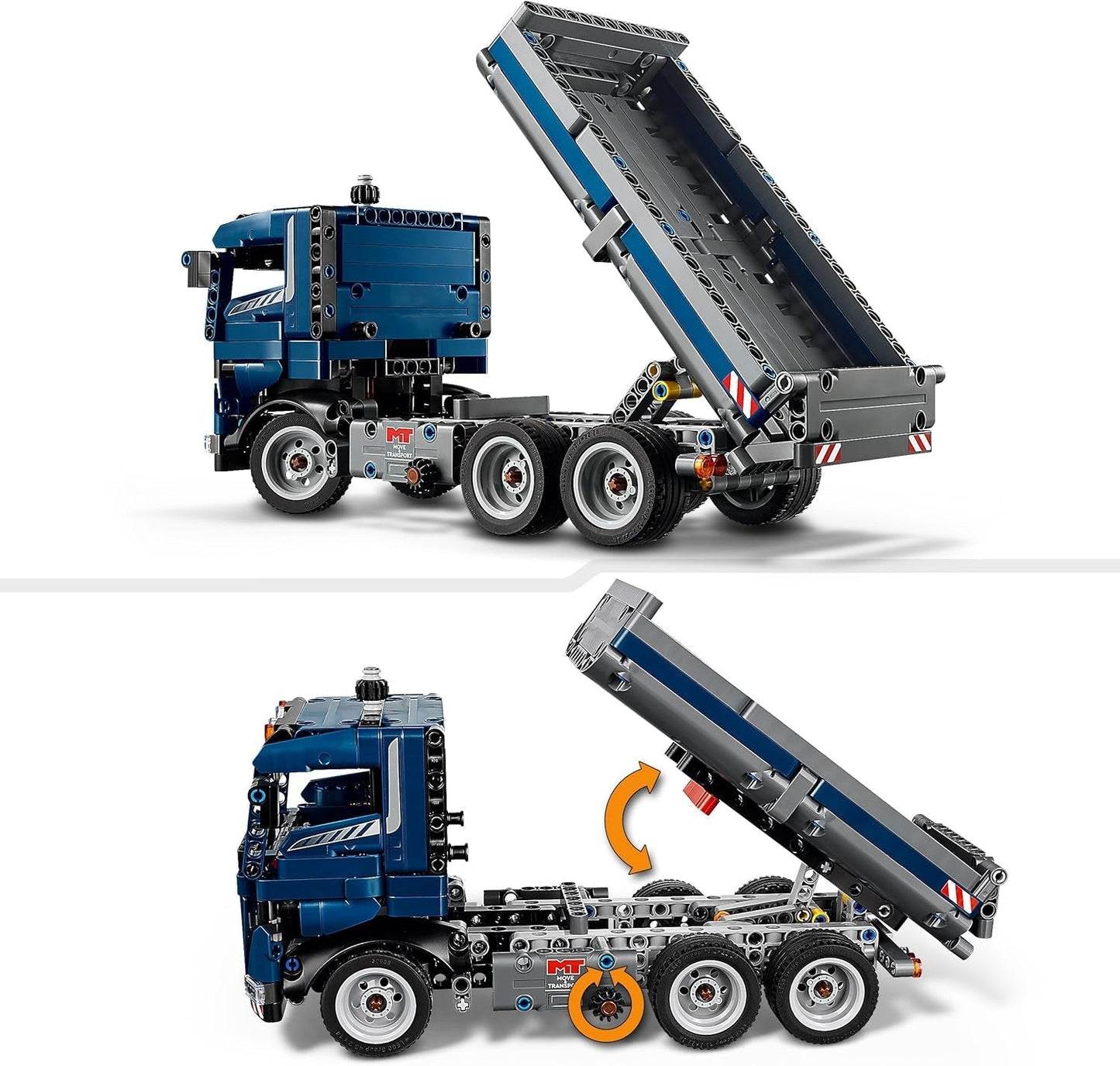LEGO Technic Dump Truck legetøj med rat og bevægelig dumper - blå byggekøretøj - gaveidé til fødselsdage eller ferier - byggesæt til drenge og piger fra 9 år 42203 Byggesæt Besuche den LEGO-Store