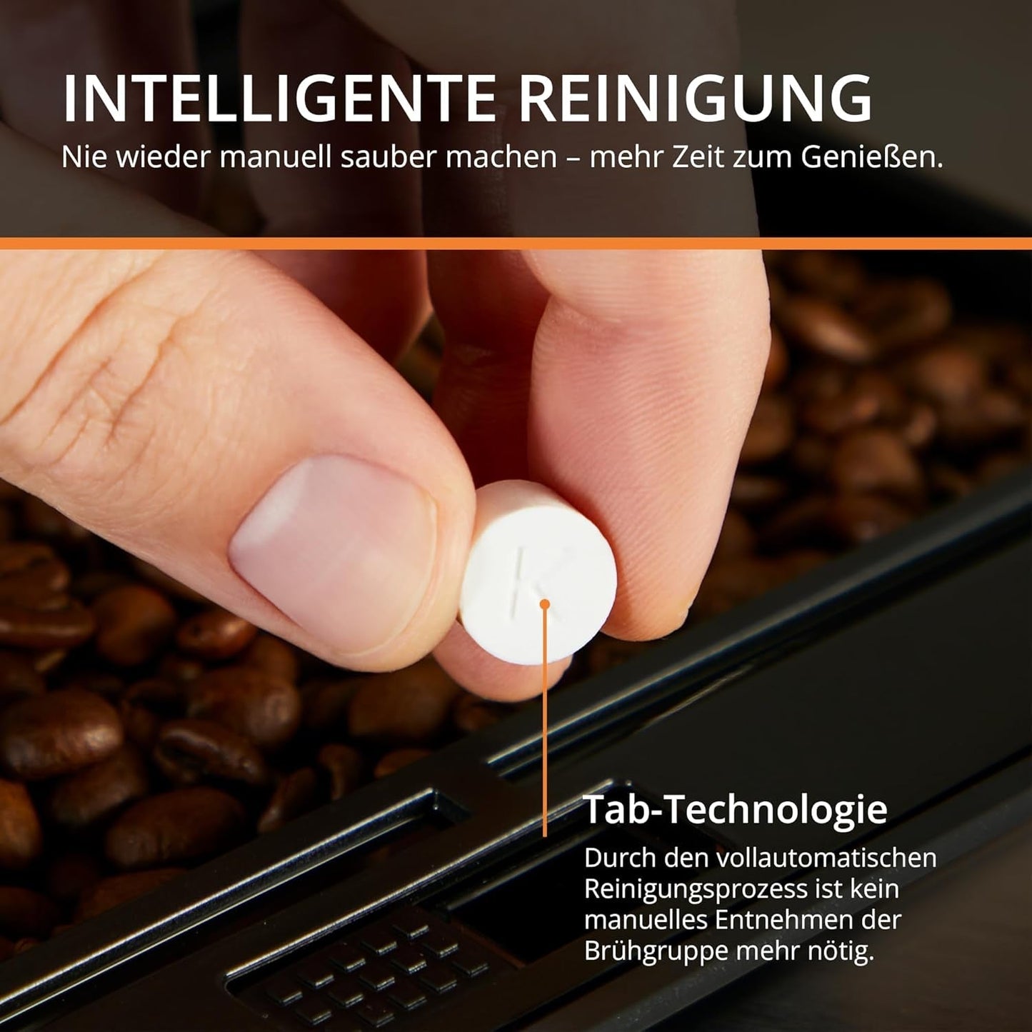 KRUPS Arabica Picto automatisk espressomaskine, kompakt design, nem at bruge, intuitiv justerbar drejekontrol, mælkeskummer, 2-kops funktion, espressomaskine, sort, EA810870
