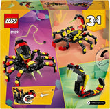 LEGO Creator 3I1 Vilde dyr: Overraskelsesedderkop - legetøj til at bygge om til en skorpion eller slangefigur - byggesæt med 3 modeller - gave til drenge og piger fra 7 år 31159 Byggesæt Besuche den LEGO-Store